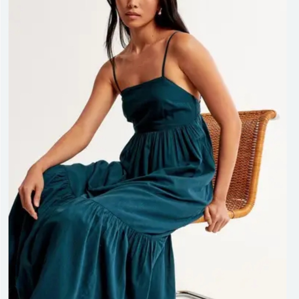 Abercrombie & Fitch Deep Teal Maxi Dress